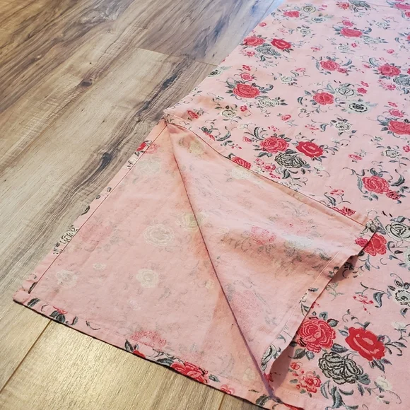 Mountain Lake Casuals Cottagecore Linen Blend Floral Dress Kawaii Friends Garden - Picture 7 of 12